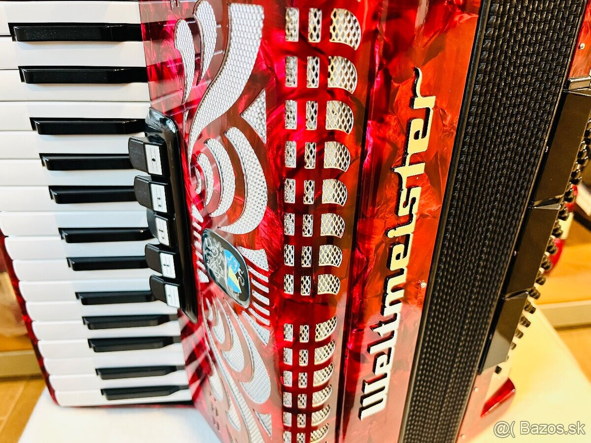 redám akordeón Weltmeister Caprice 80 basový - kvalitný neme - 7