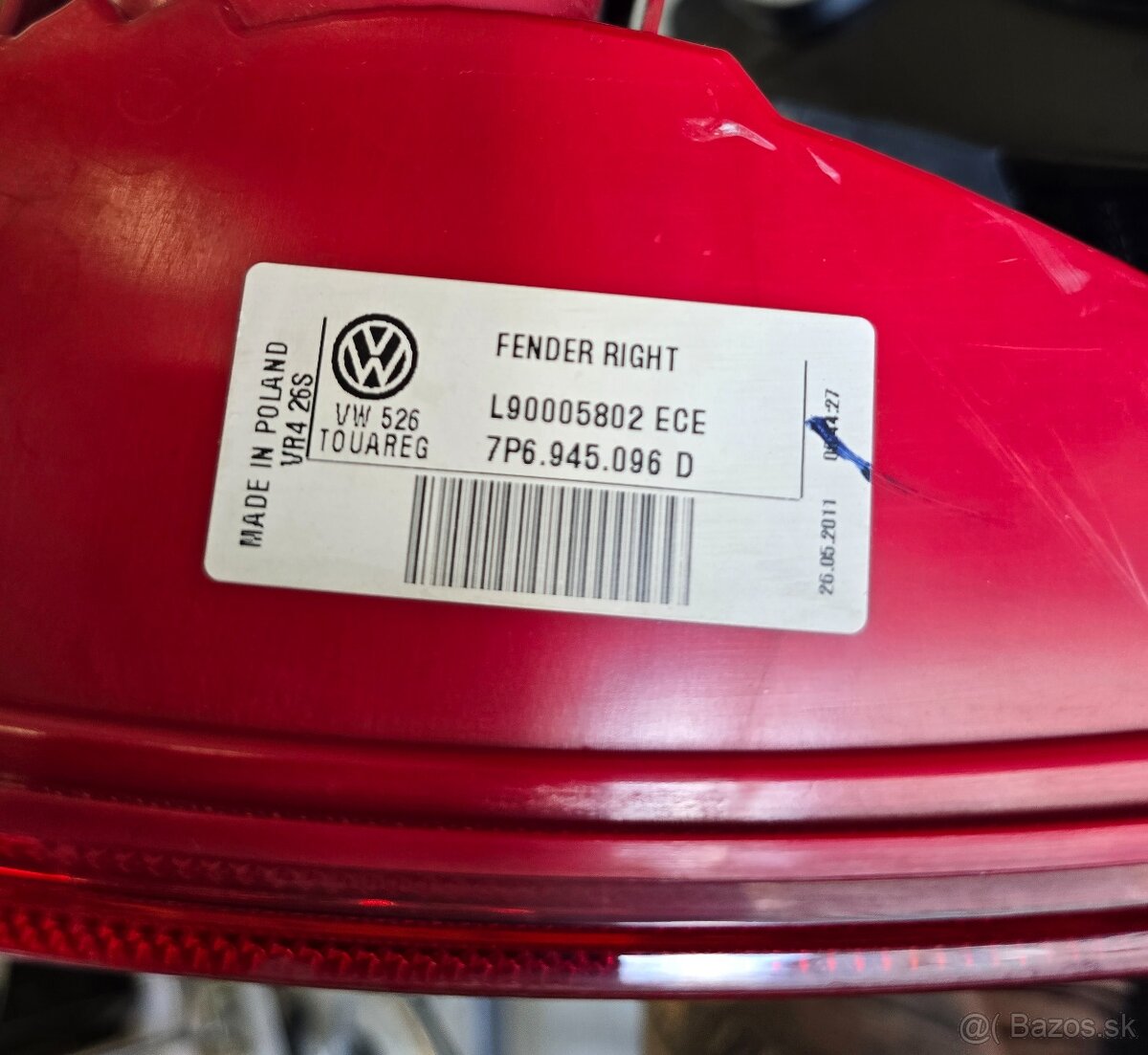 komplet zadné svetlá originál VW Touareg II 2010-2018 - 7