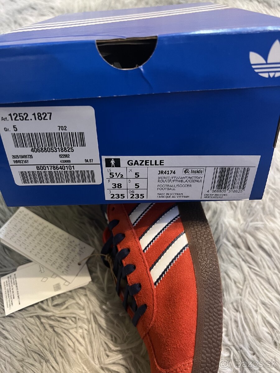 Adidas Gazelle Tenisky Červené - 7