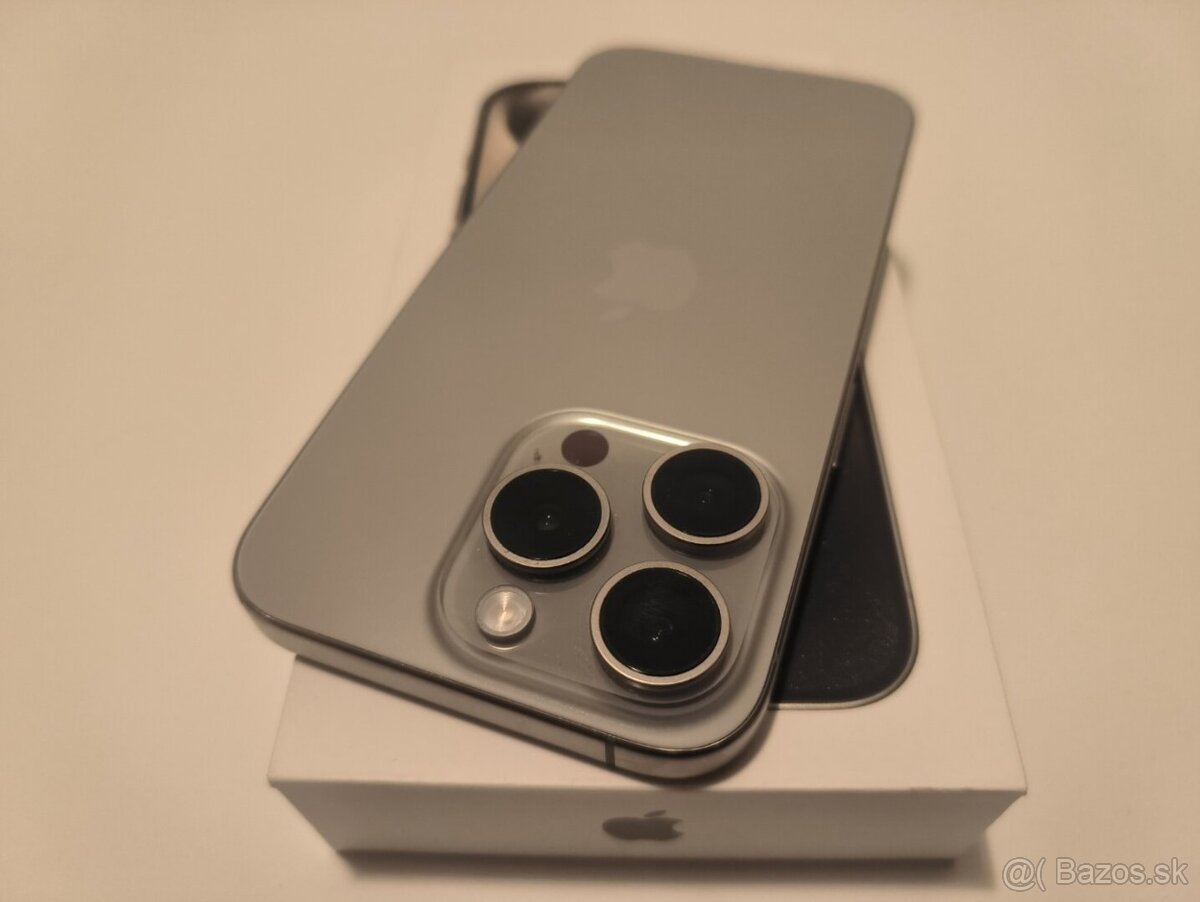 apple iphone 15 PRO 256gb Natural Titanium / Batéria 86% - 7