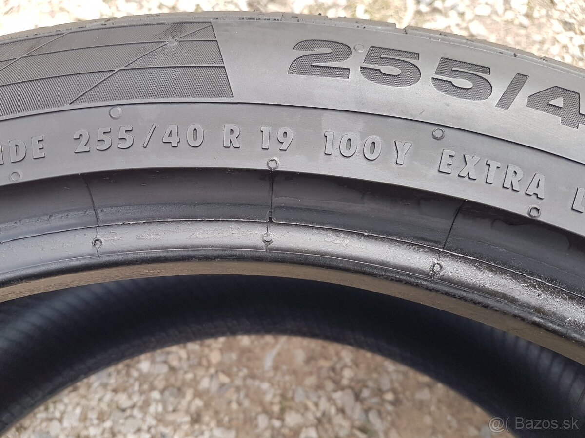 255/40 r19 letné pneumatiky 4ks Continental - 7