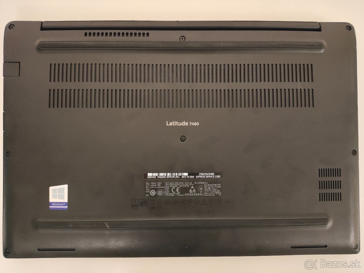 Dell Latitude 7480 | Intel Core i7-6600U • 16 GB RAM • 256 G - 7