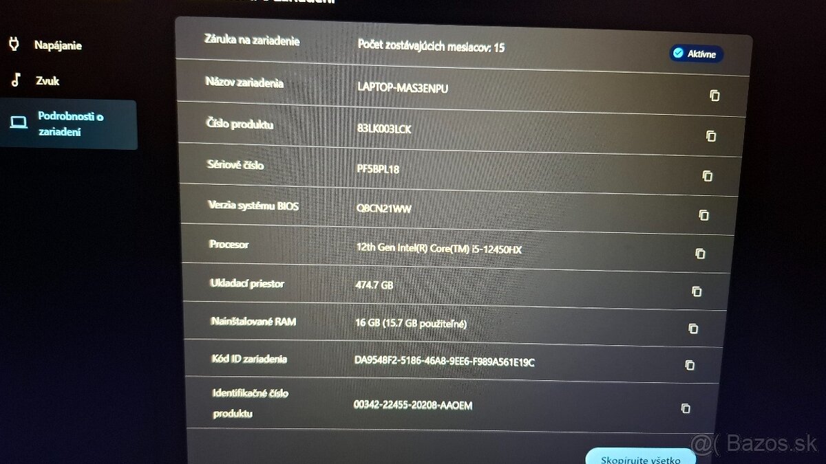 Lenovo LOQ 15 (i5 HX, RTX 3050 6GB) - 7