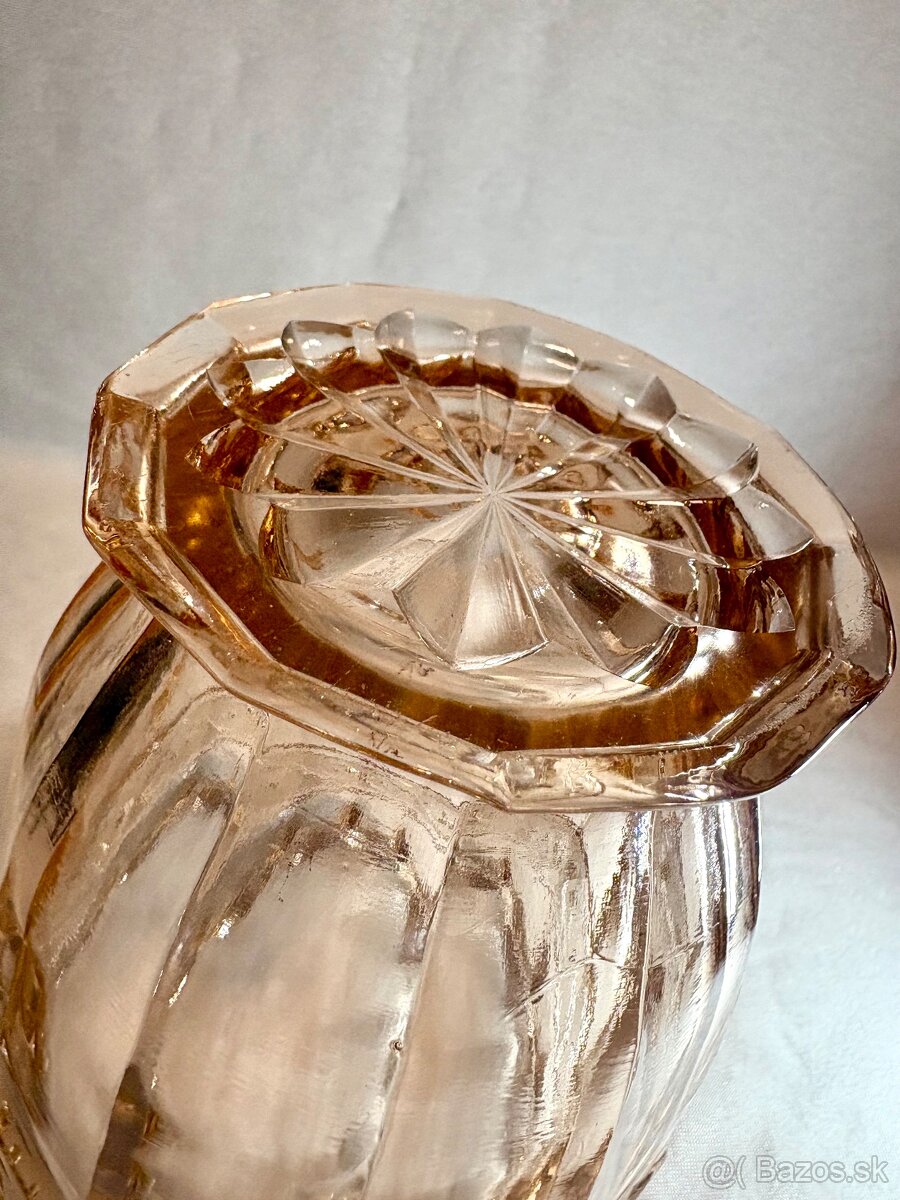 Vaza uranova rosalinove sklo - 7