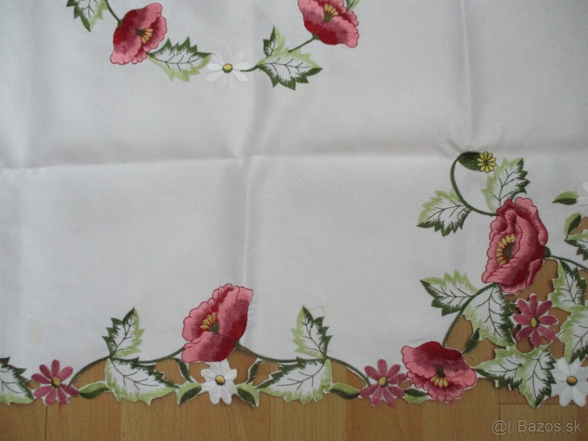 starožitnú vyšívanú dečku - obrus / 52 / - 7