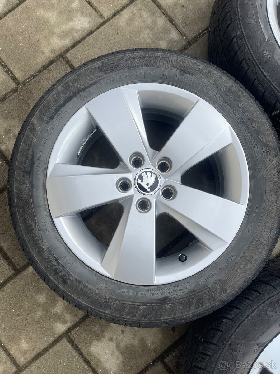 Alu disky 5x100 r15" Škoda Fabia,Kamiq,Scala - 7