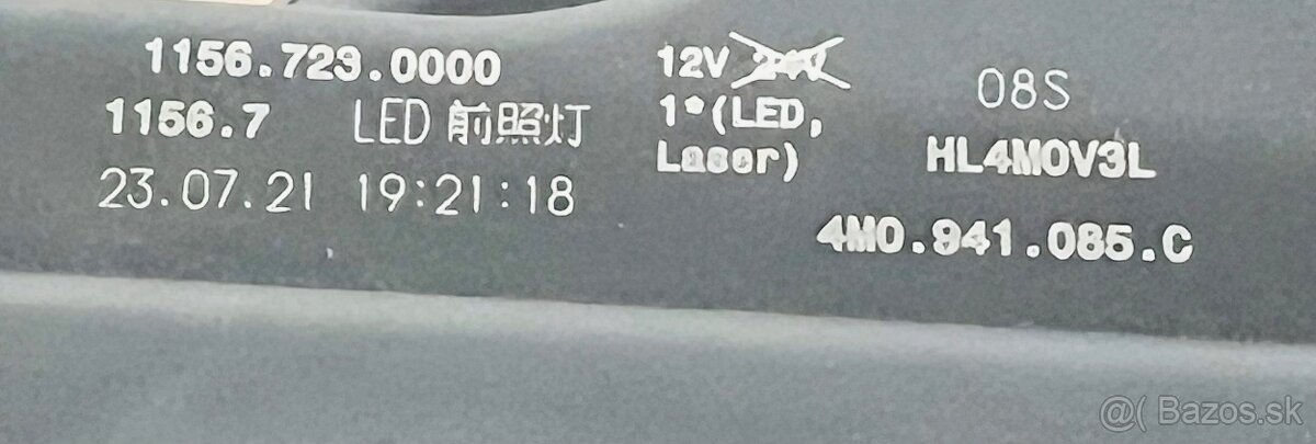 Audi SQ7 4M Q7 4M facelift laser světlo světlomet - 7