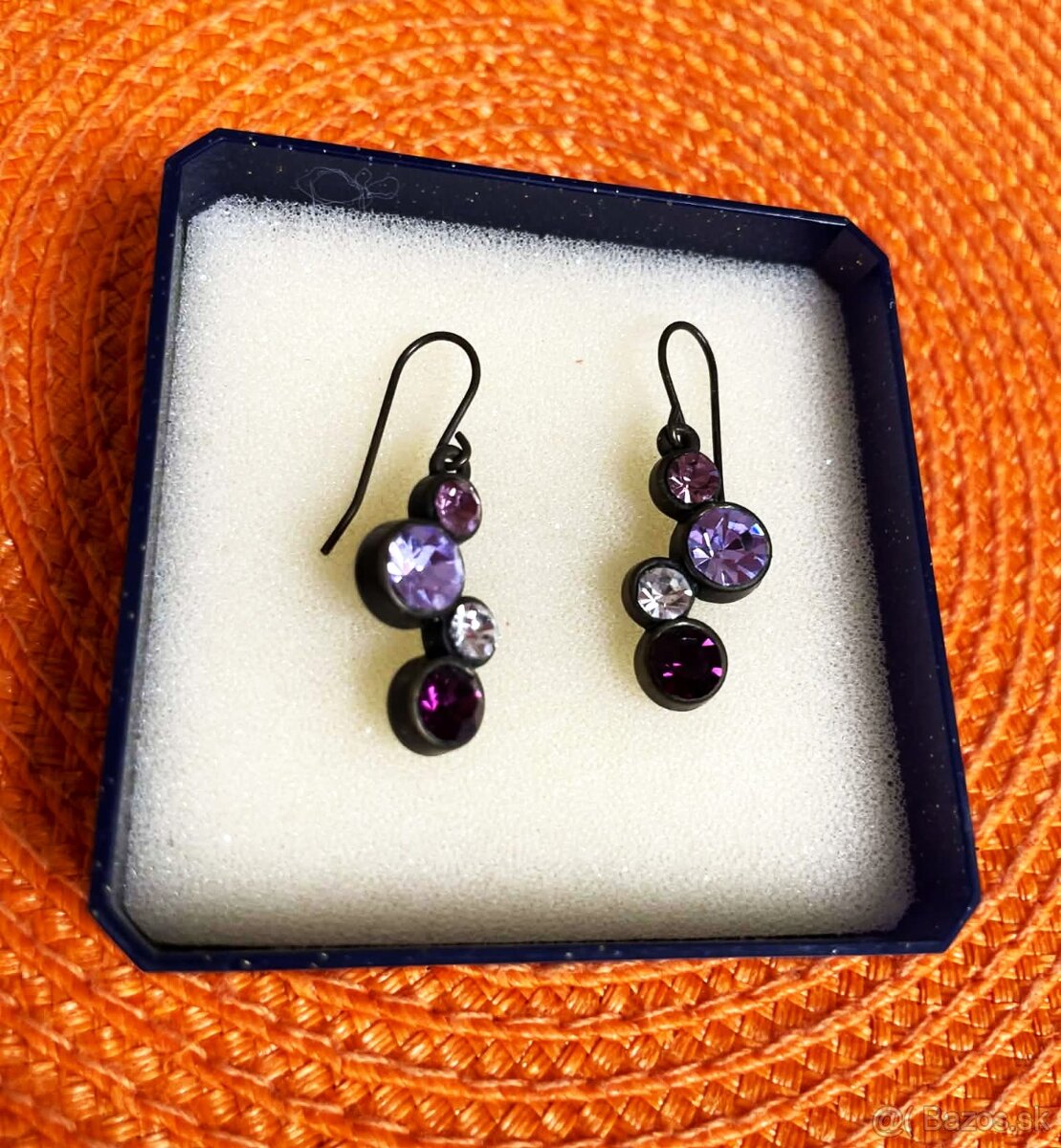 Starožitné náušnice - napichovačky - 7