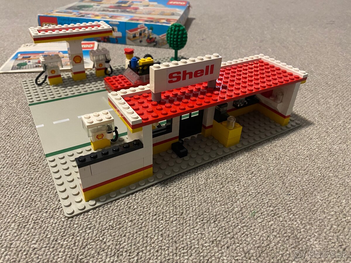 Lego 377 benzinka shell + krabica + návod 100% komplet set - 7