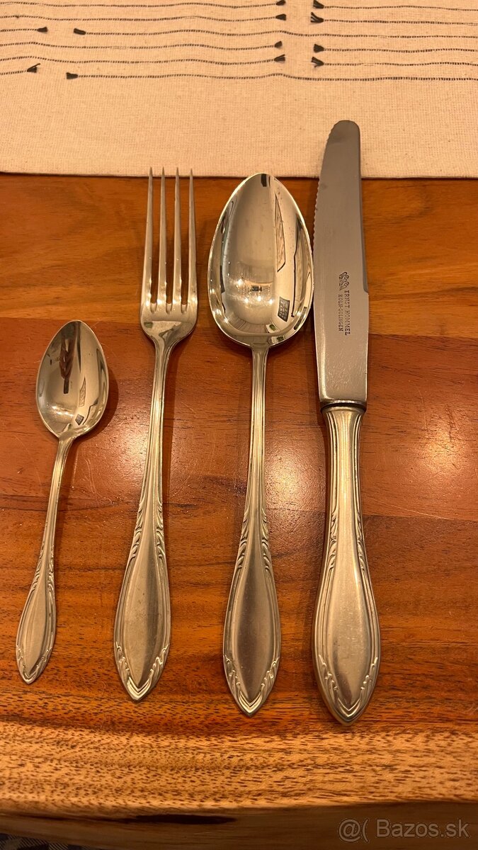 Starožitné striebrené príbory, sada príborov - 7