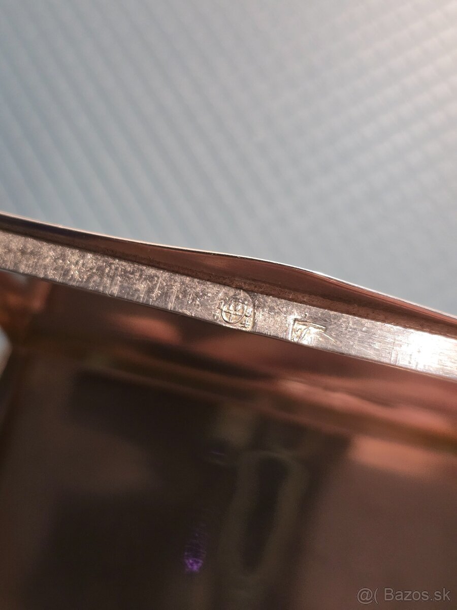 Strieborná tabatierka rok 1864 812/1000 - 7