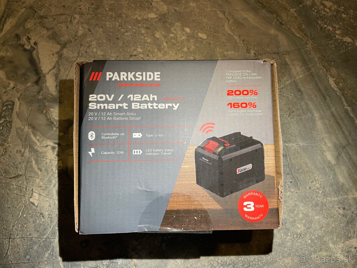 Predám Parkside performance smart batériu 12ah - 7