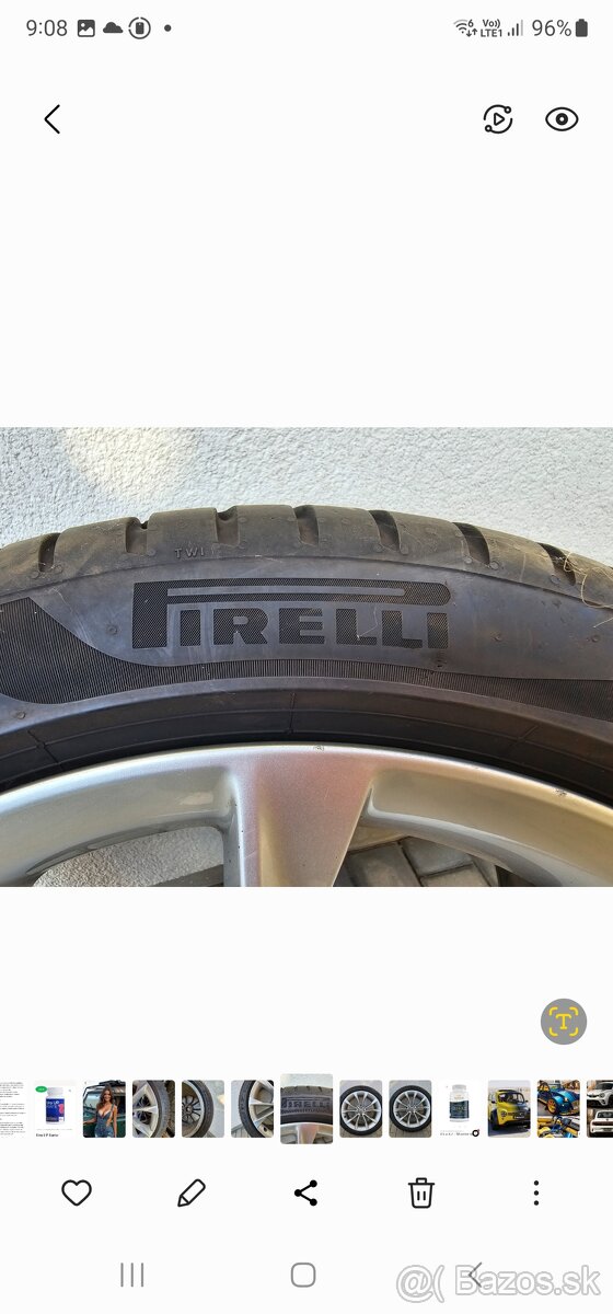 Hliníkové disky + pneu originál Audi A5 - 7