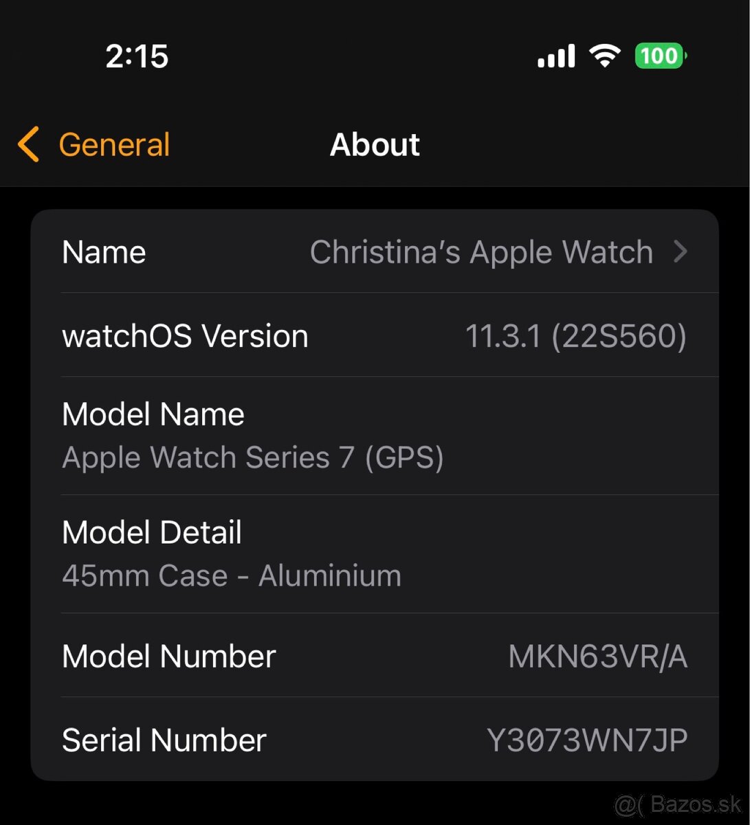 Apple Watch 7 45mm Aluminium - 7