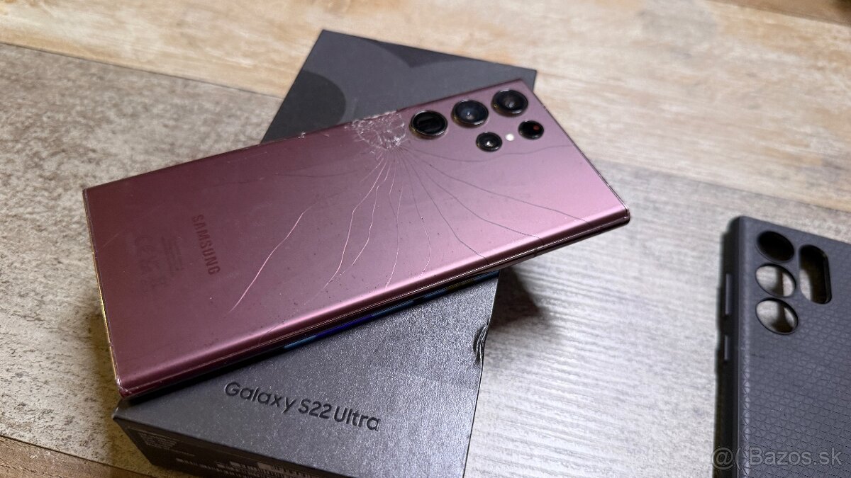 Vymenim predam Samsung S22 Ultra 256gb Burgundy - 7