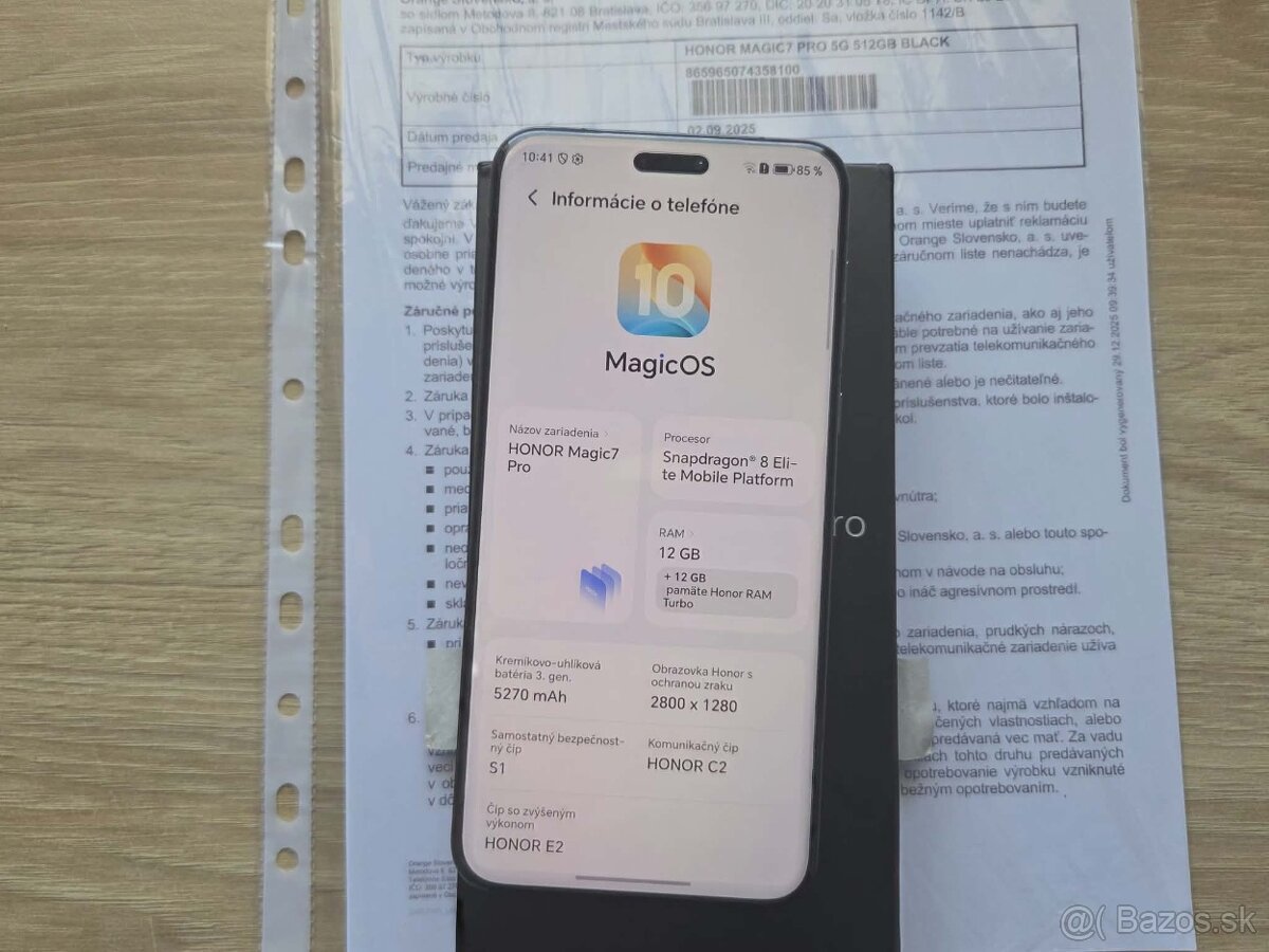 HONOR Magic7 Pro 12GB/512GB Black,top, zaruka - 7