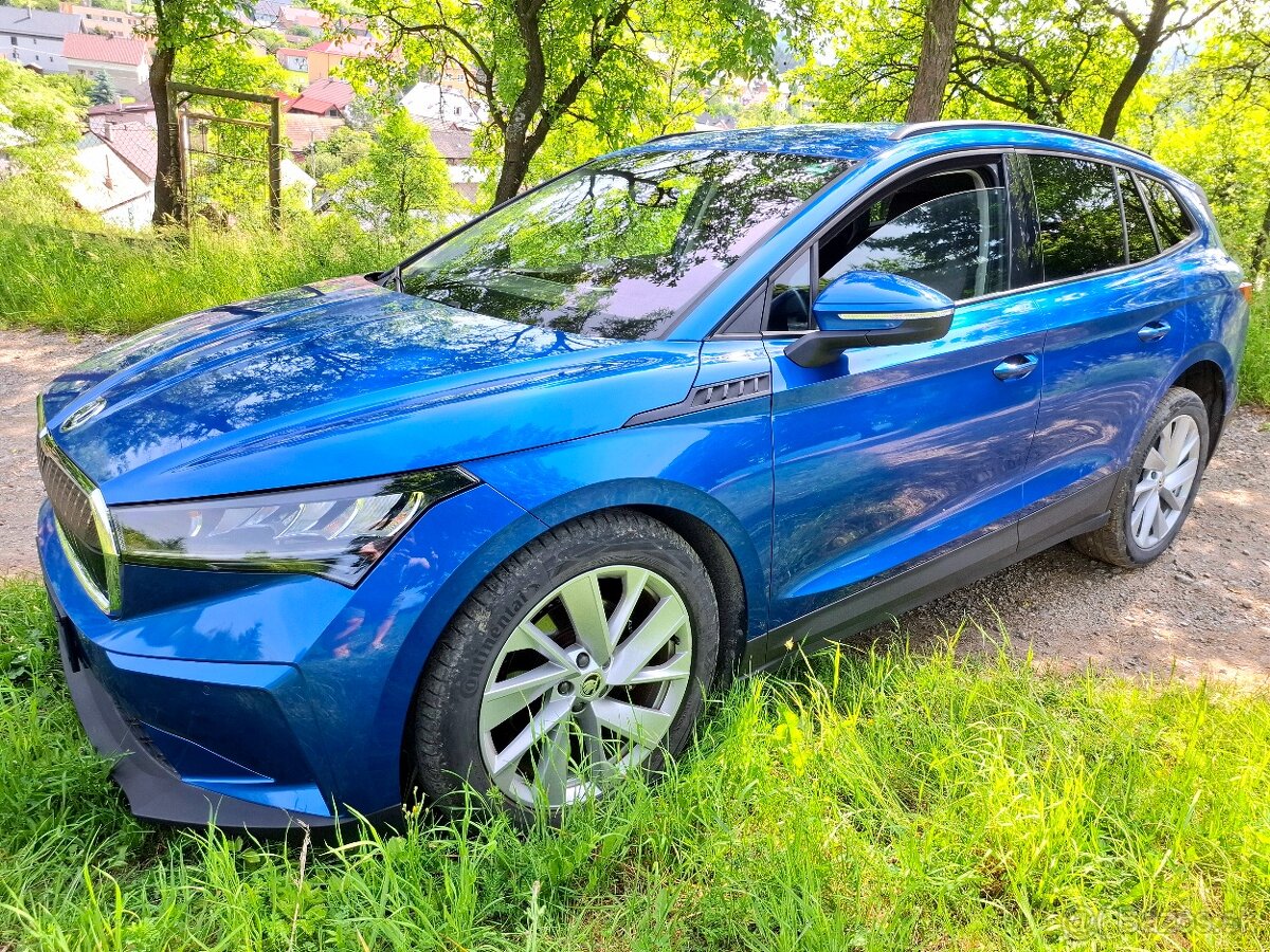 Škoda Enyaq iV 60,modrá RS metalíza,132kW,kamera,LED - 7