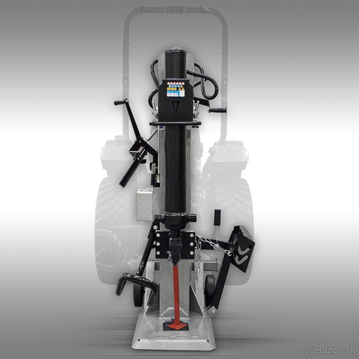 Štiepačka dreva Jansen TS-30K, 30 t kombi (PTO + elektrika), - 7