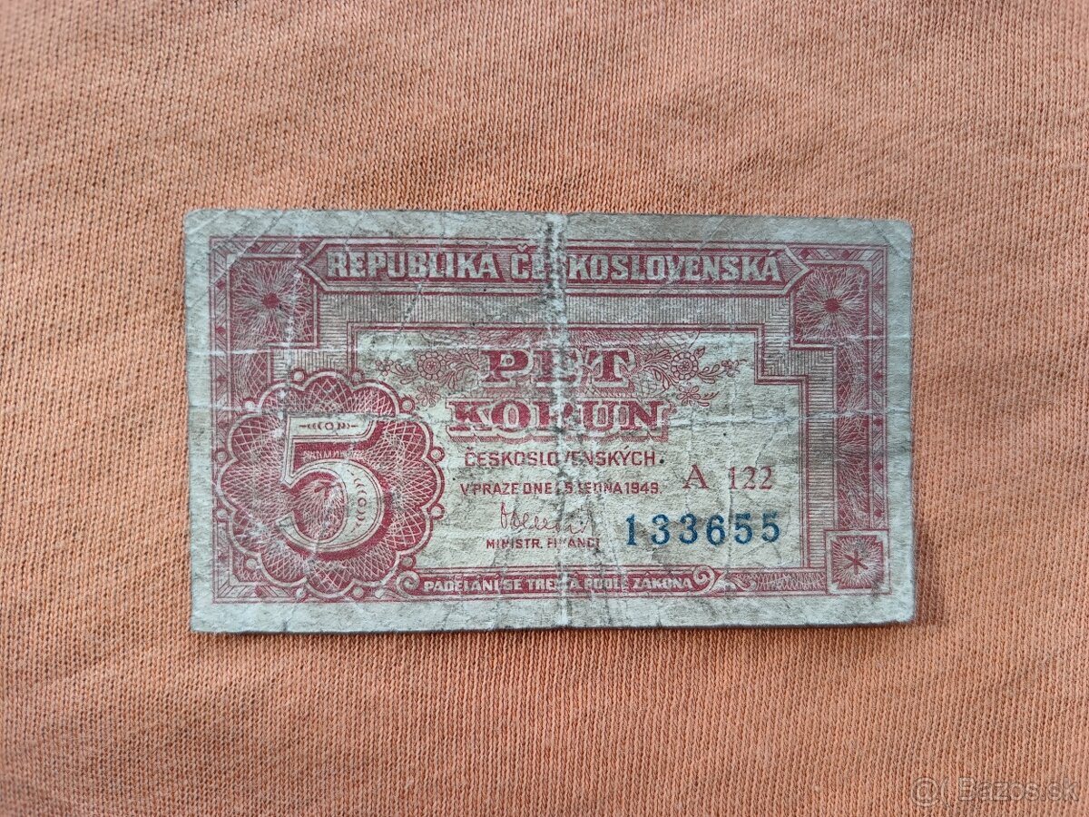 Bankovky ČSR - 1 - 7