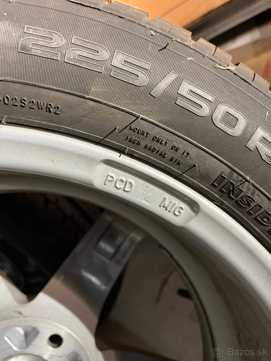 Predám koleso 225/50/R17 na disku 7Jx17H2 - 7