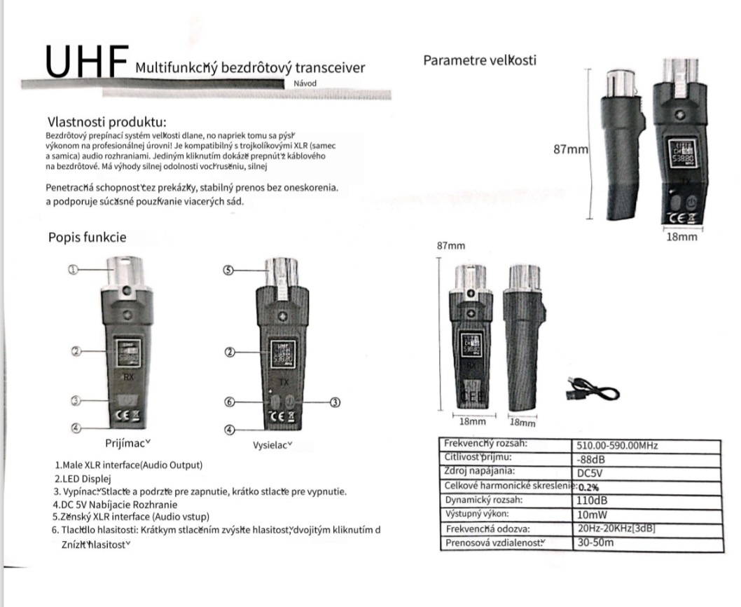 Mikrofón profesionál Stagg - 7