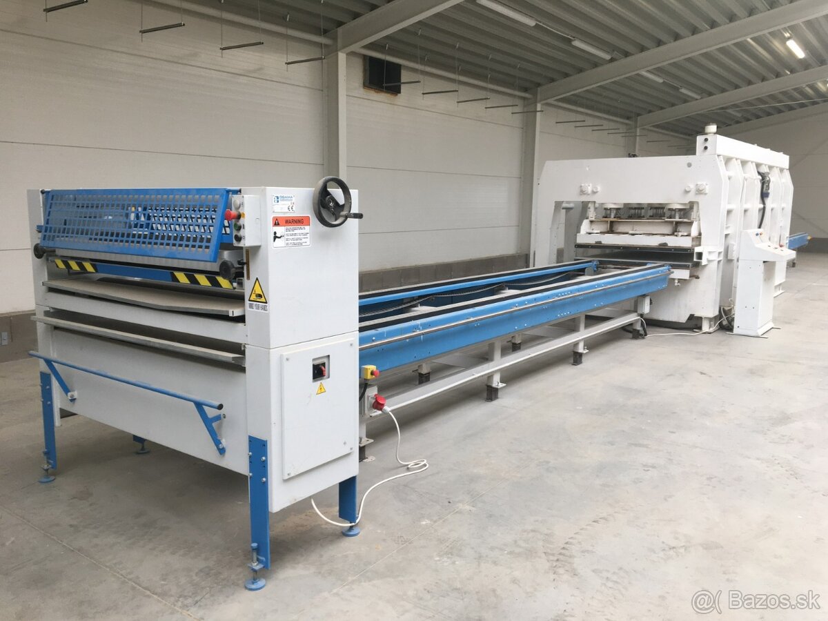 Průběžný dýhovací lis ORMA, desky 5100 x 1400 mm - 7