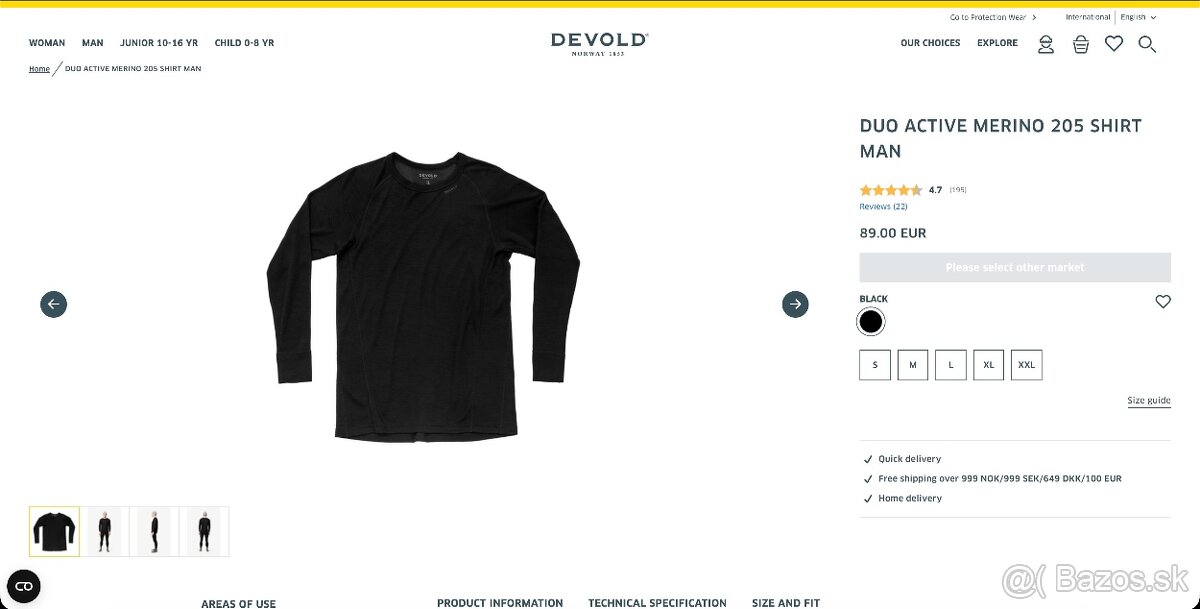 Tričko s dl. rukávom Devold Duo Active Merino 205 Shirt Man - 7
