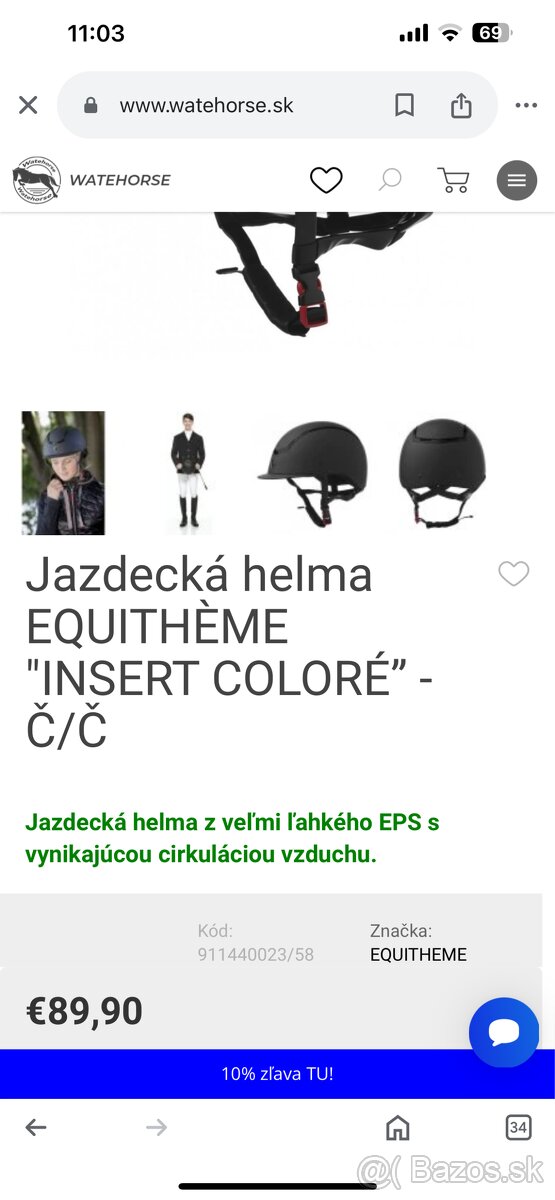 equitheme jazdecká prilba velkosť M - 7