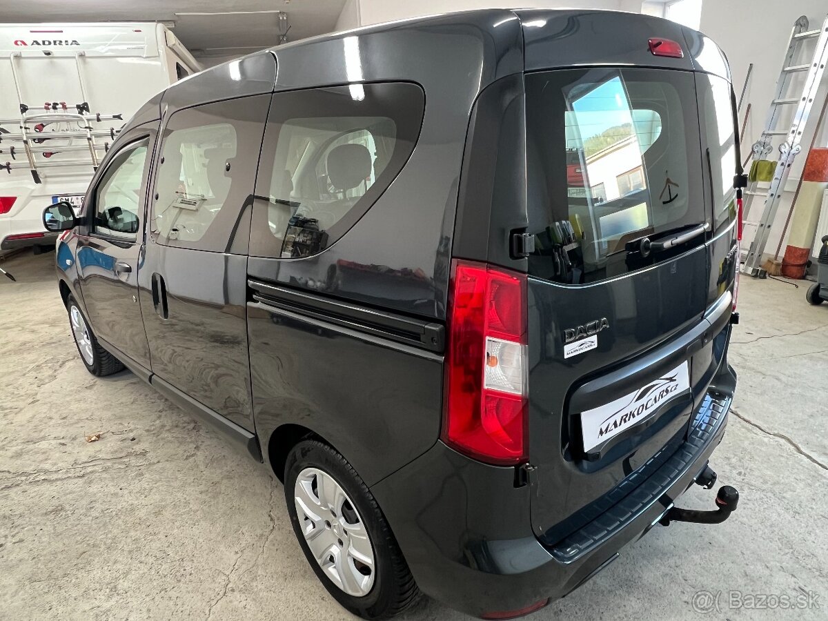 Dacia Dokker 1.6i 75KW 1.MAJITEL SERVISKA TEMPOMAT TAŽNÉ ZAŘ - 7