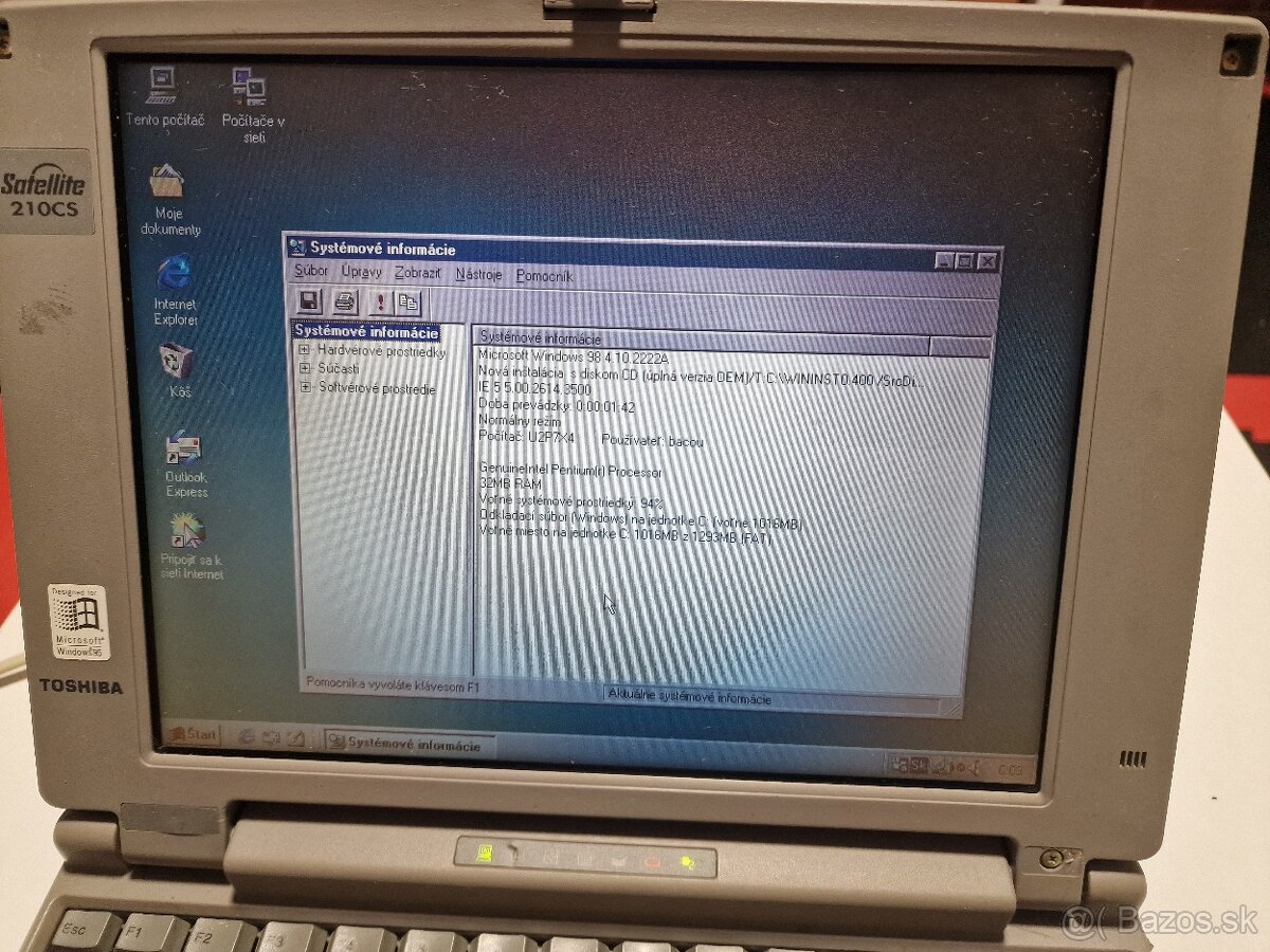 Toshiba Satellite 210CS retro laptop - 7