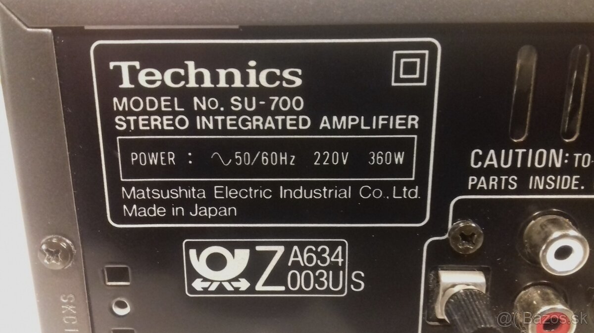 ClassA = 360W zosilnovac TECHNICS SU-700, vyroba Japan, AZ02 - 7