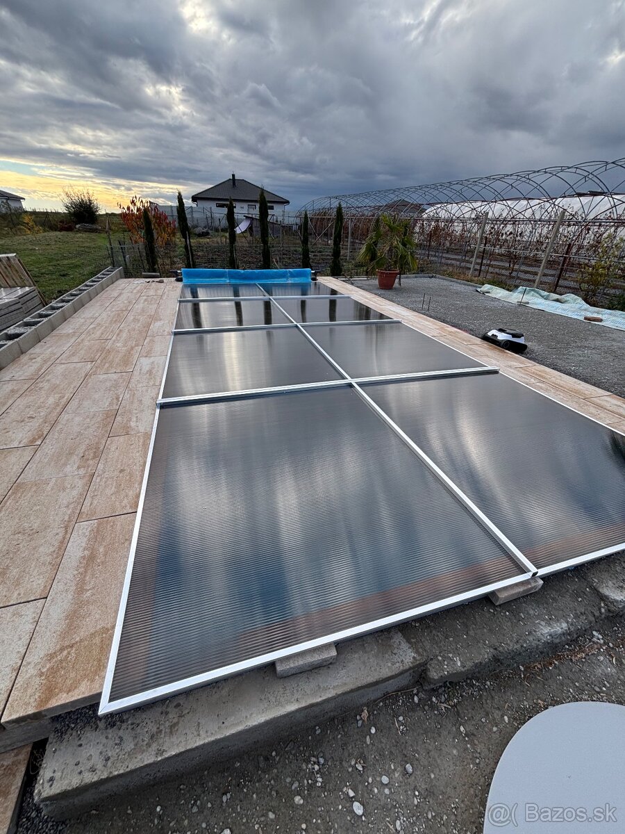 Zastrešenie bazéna 3,8m 4,2m 4,8m 7,2x3,3m prekrytie bazéna - 7