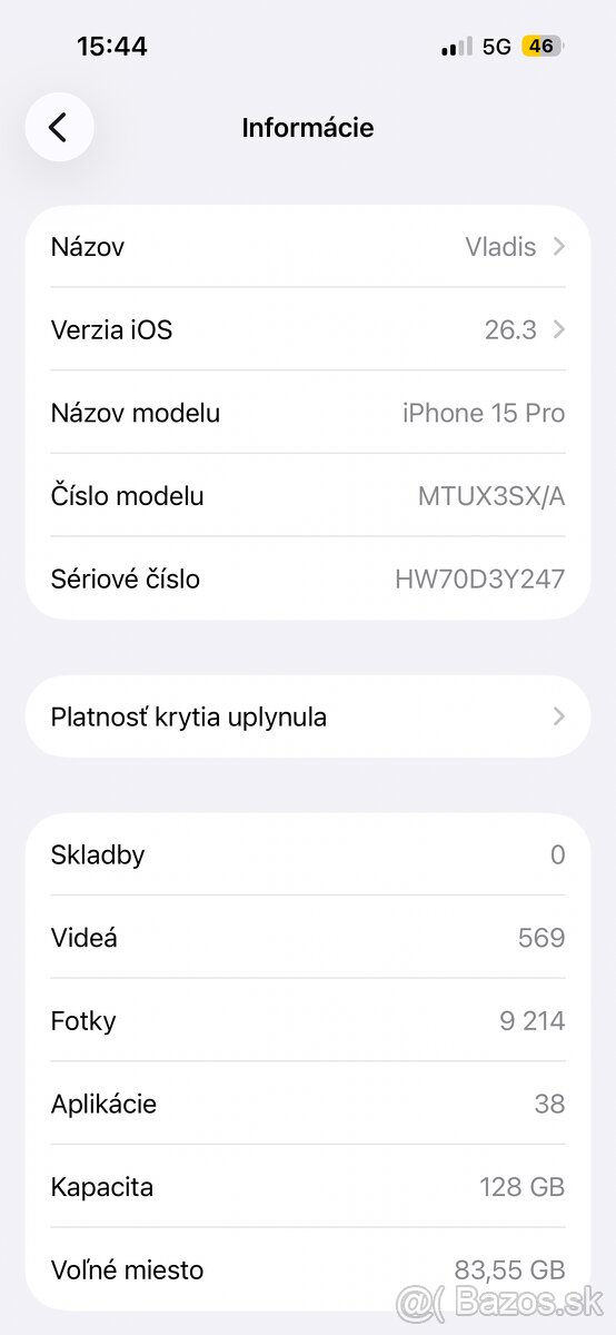 Iphone 15 pro 128gb (natural titanium) TOP STAV - 7