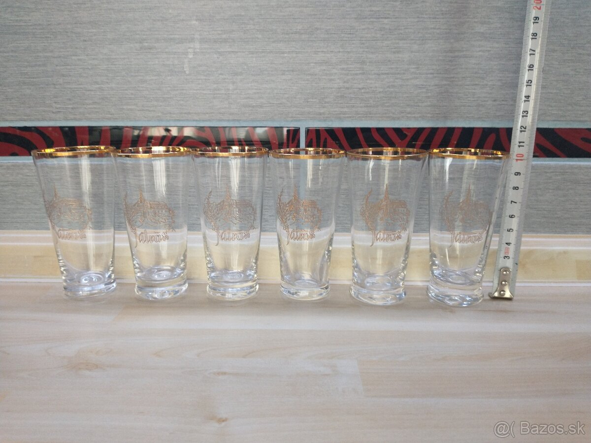 poháre Nitra, zlatá zuzana, štamperlíky, karafa - 7