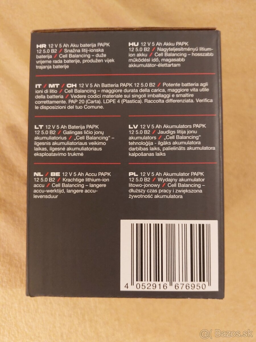 Nový Parkside Akumulátor 12 V/5 Ah PAPK 12 5.0 B2 - 7