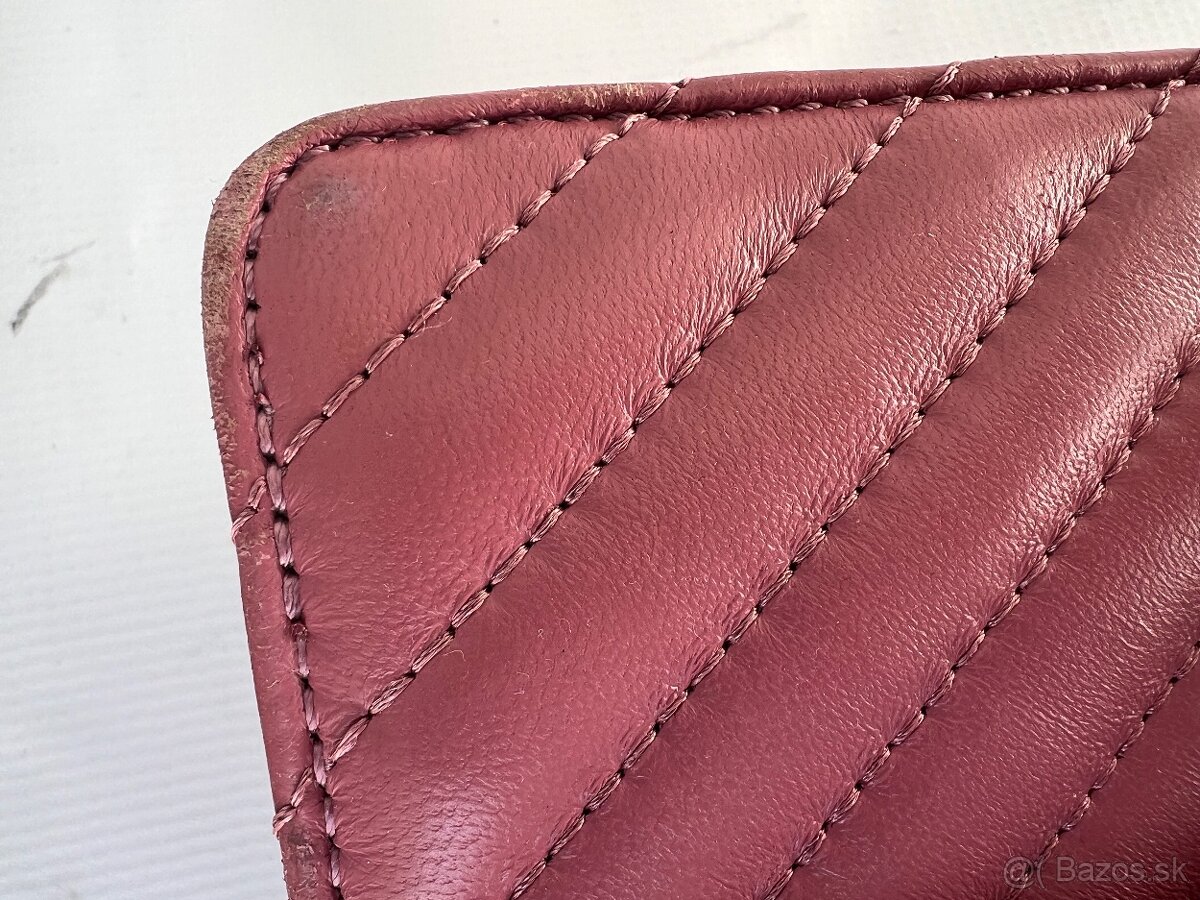 Pinko krasna kozena ruzova luxusna kabelka jedinecna farba - 7