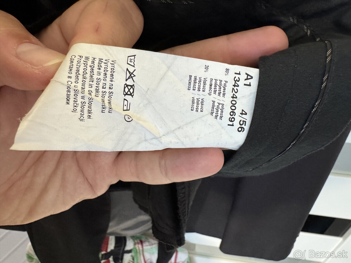 cierny oblek Jamel velkost EU56 1x obleceny - 7