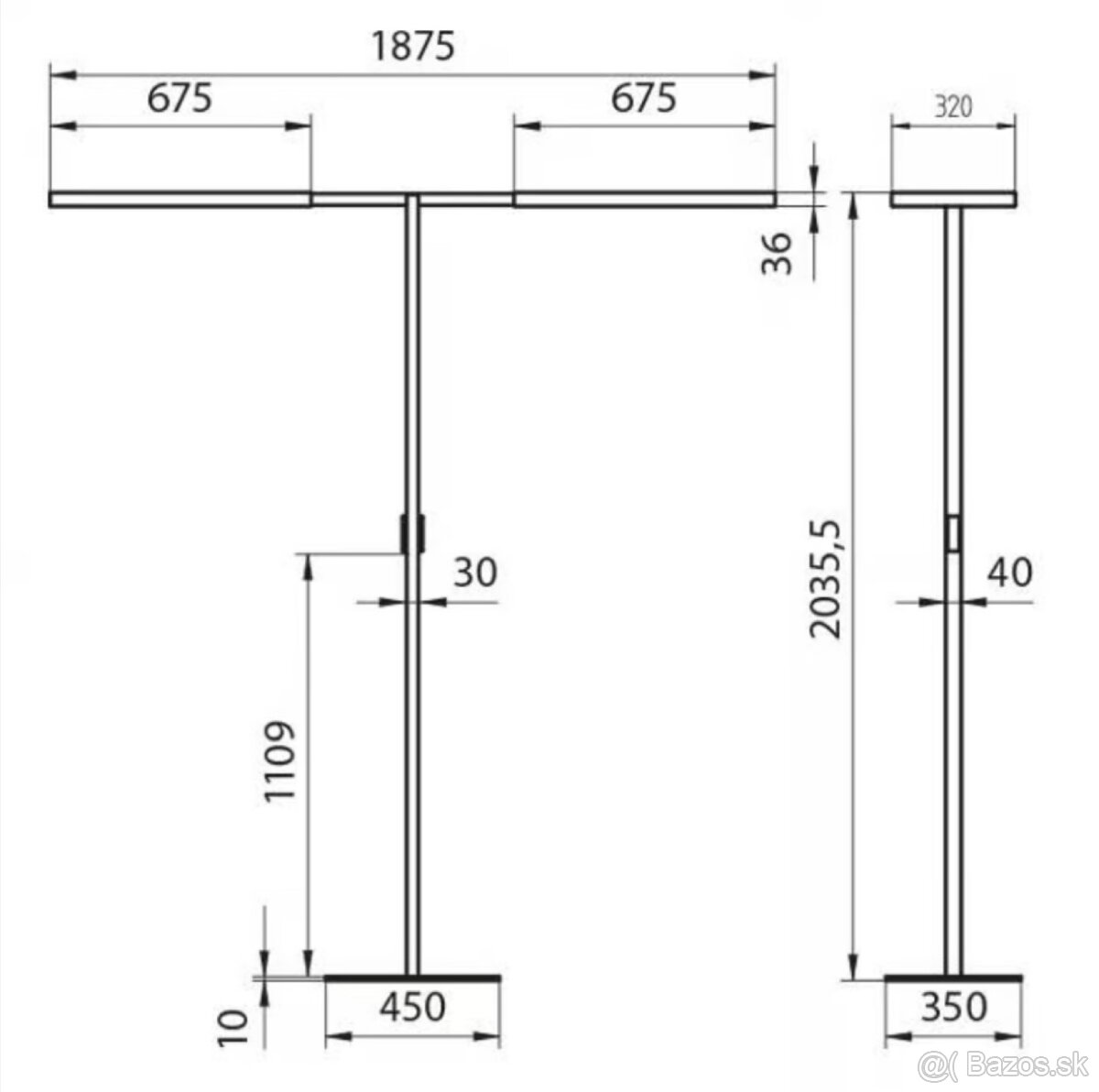 Stojaca lampa Waldmann - 7