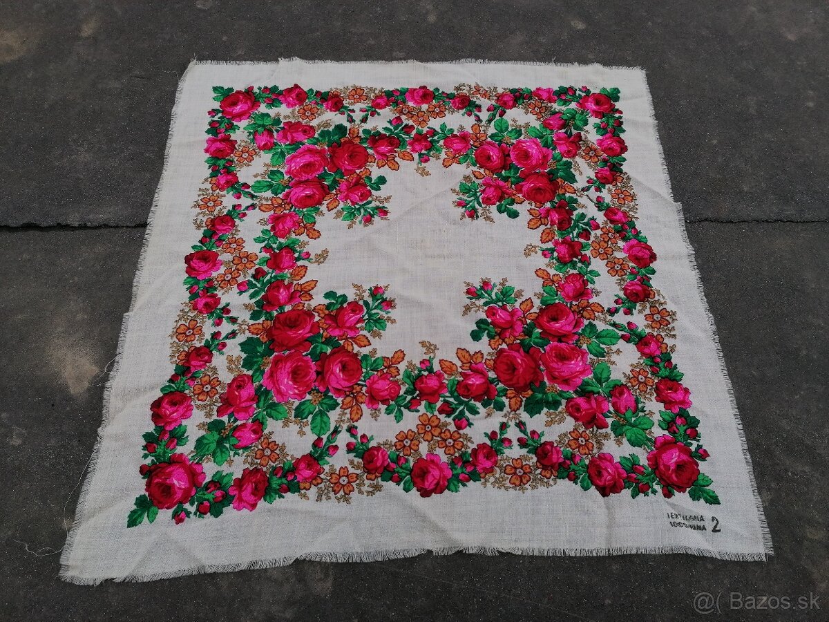 Predám starodávne kašmírové šatky a šál - 7