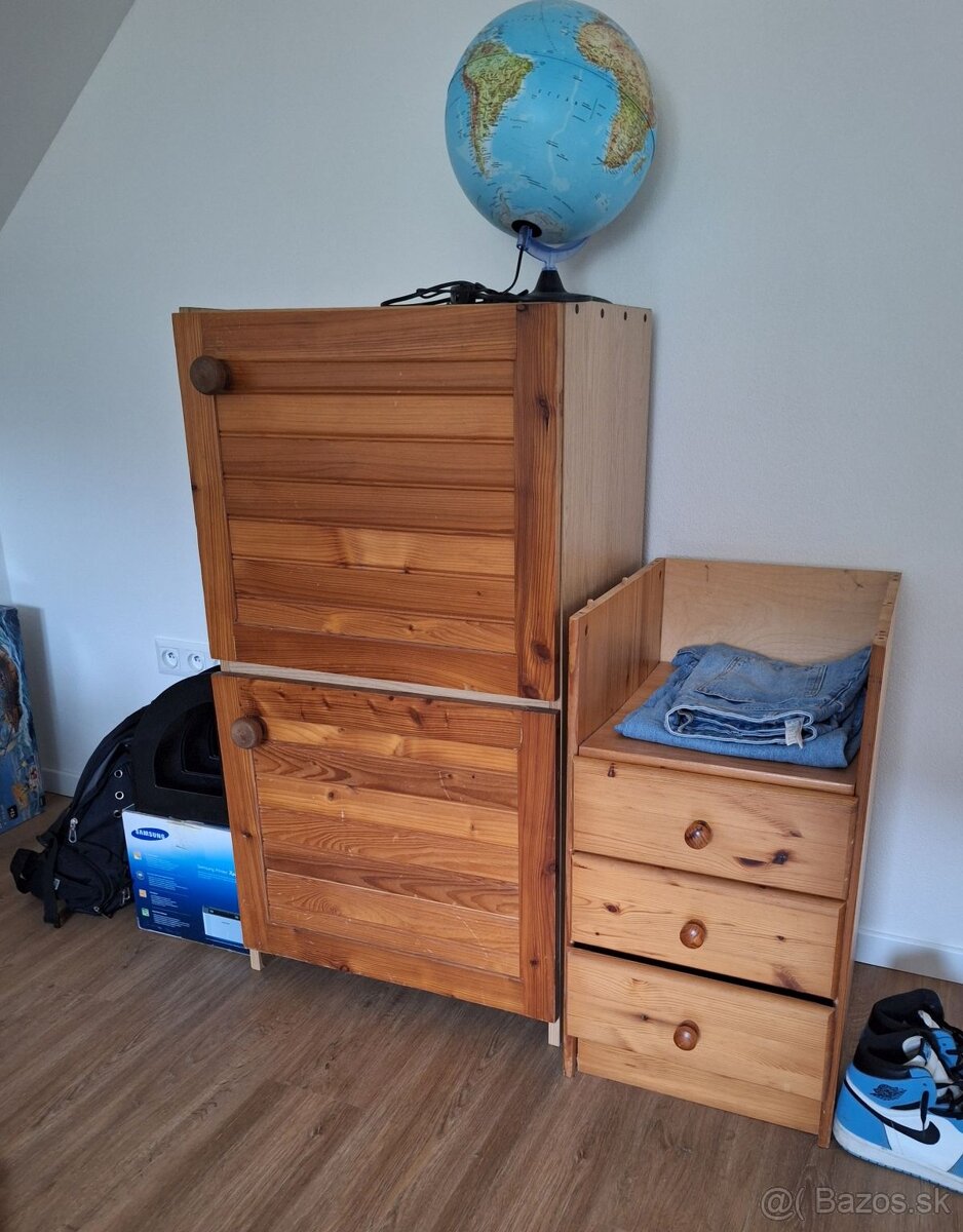 Skrinky súprava obklad drevom - 7