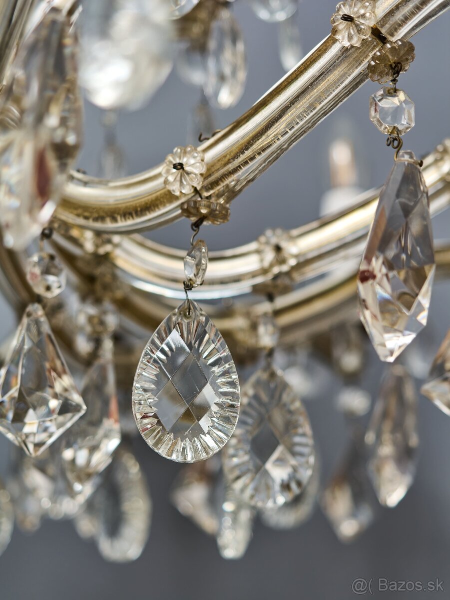 Veľký krištáľový luster Márie Terézie 18 žiaroviek - 7