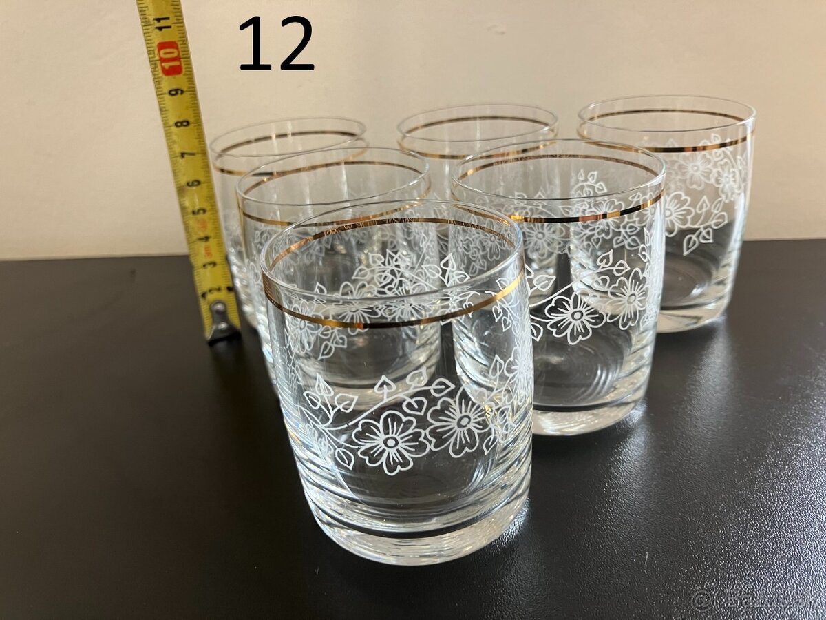 Starožitné poháre, kryštál - 7