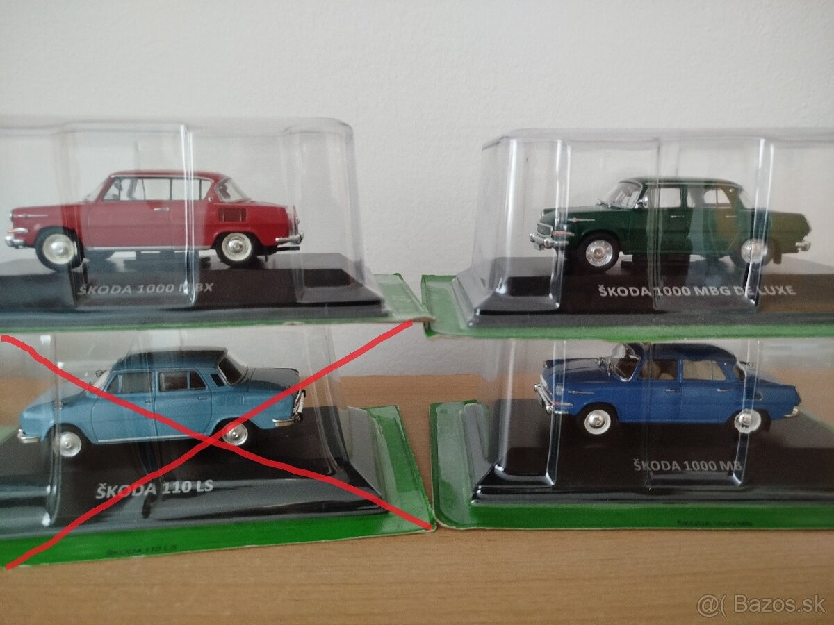 Predam model auta skoda rôzne 1:43. - 7