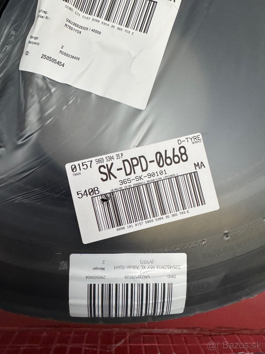 Dve nové letné gumy YOKOHAMA 225/45ZR18 95Y - 7