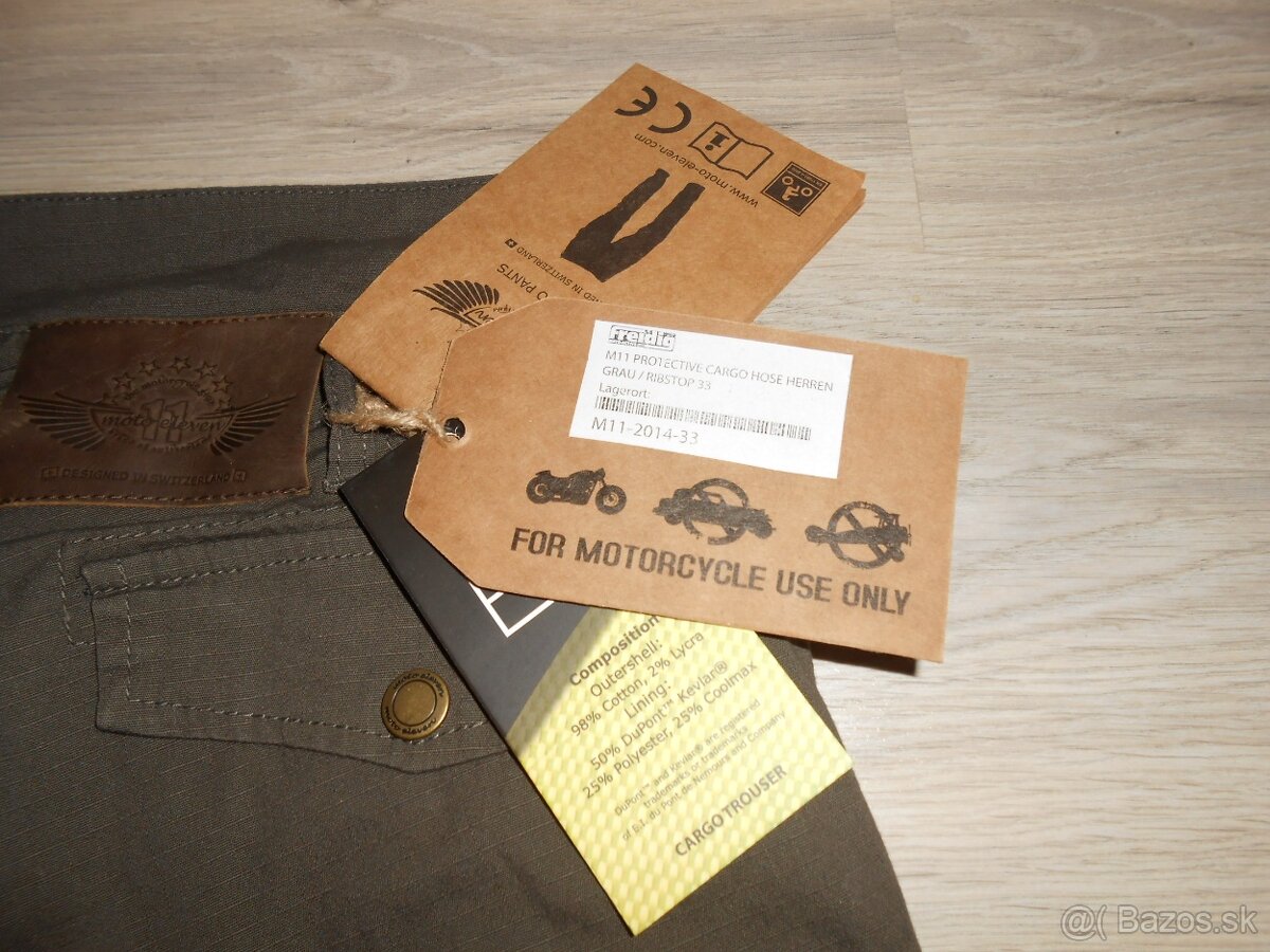 Predam nove kvalitne strecove moto nohavice MOTO ELEVEN CARG - 7