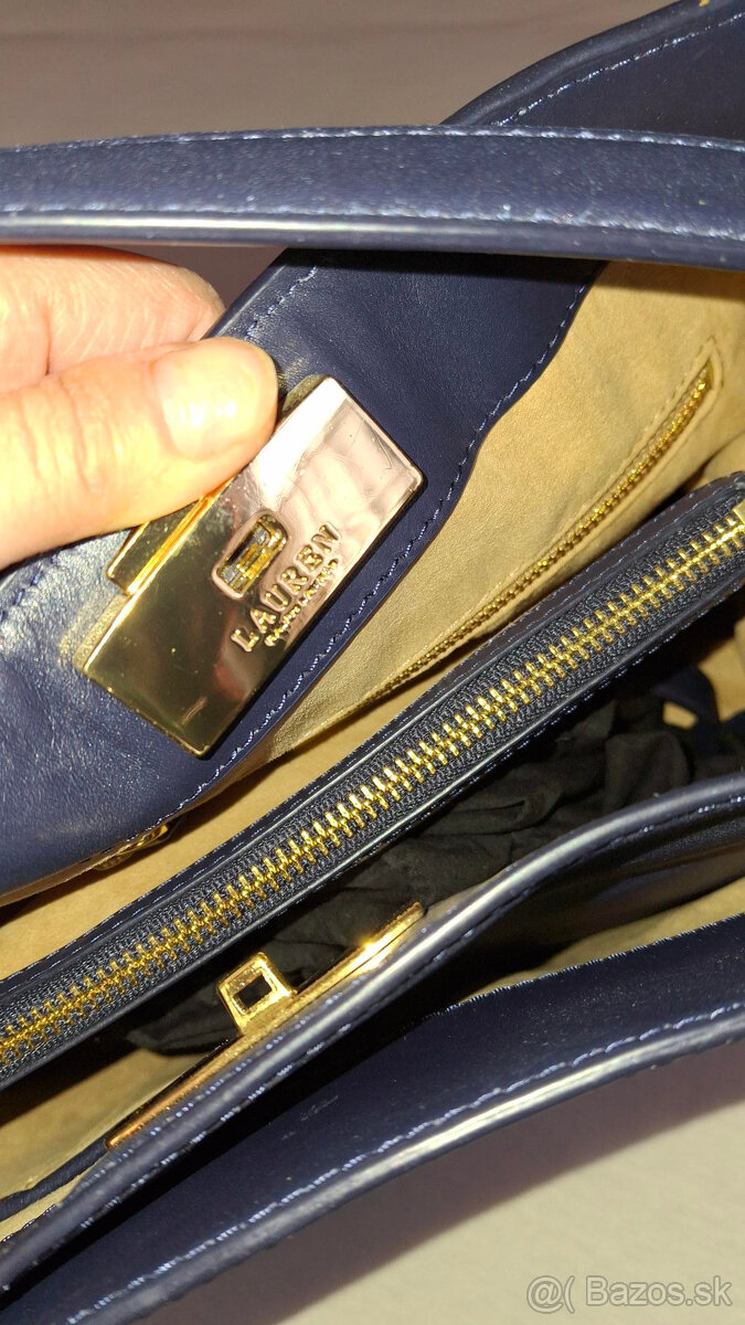tmavomodrá kabelka ralph lauren - nová - 7