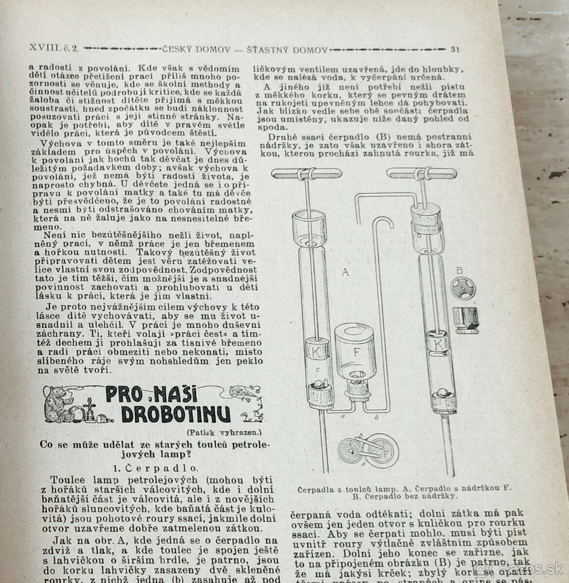 Časopisy Šťastný domov, svázaný ročník 1923, krásný stav - 7