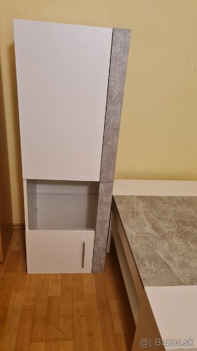 Predám stol a skrinku vzor Beton - 7