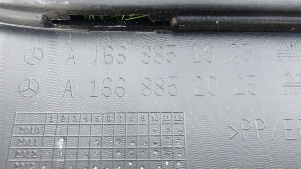 Mercedes ML M GLE W166 2011 - zadny spojler naraznik - 7