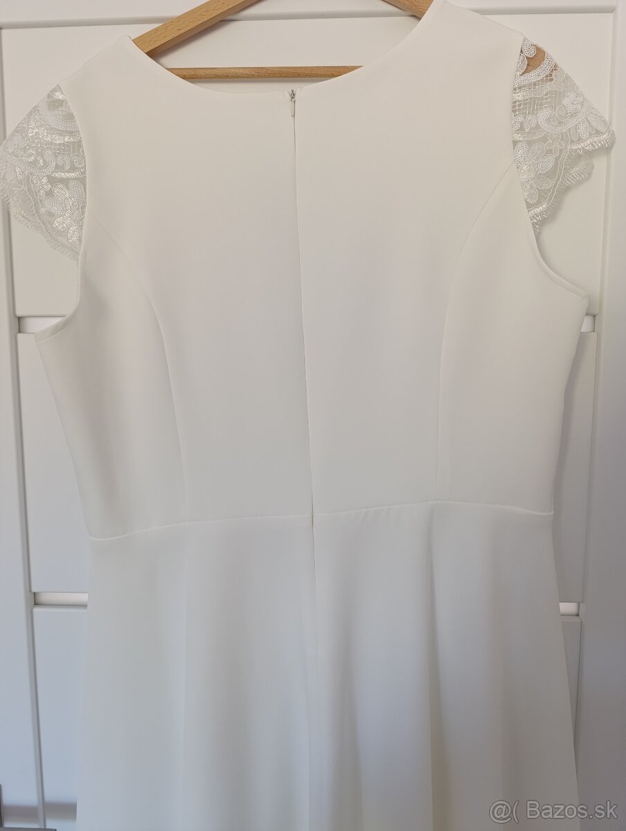 Biele svadobné šaty 48 - 7